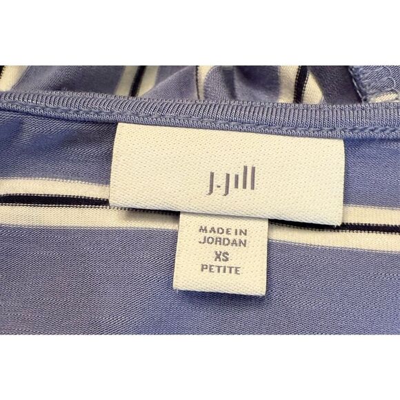 J. Jill Multidirectional Stripe Maxi Dress Sz. XS Stretchy - Picture 7 of 8